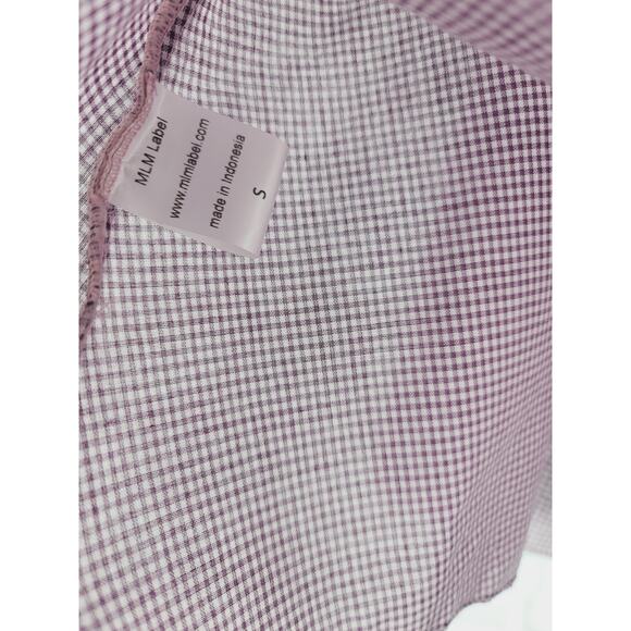 NWT MLM Label Off Shoulder Gingham Top - Small - Picture 11 of 11